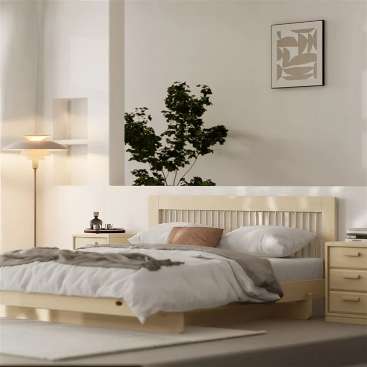Solid Wood King Bed price