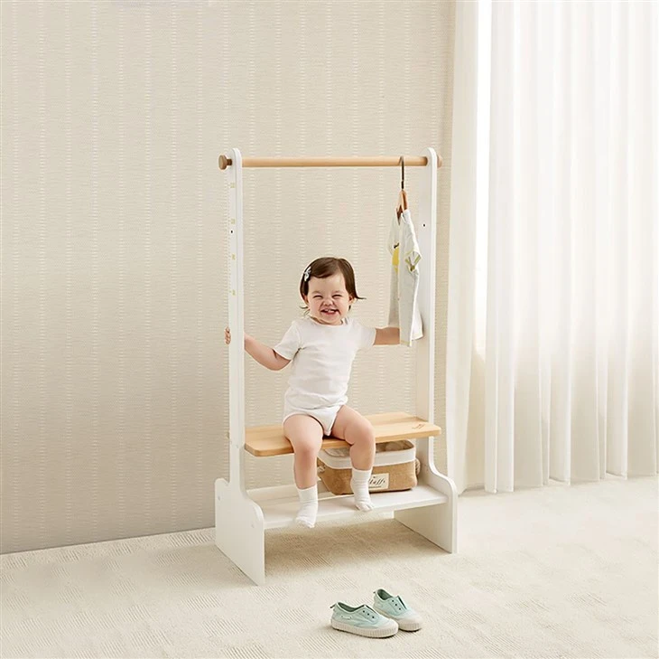 Wooden Clothes Rack For Kids factory