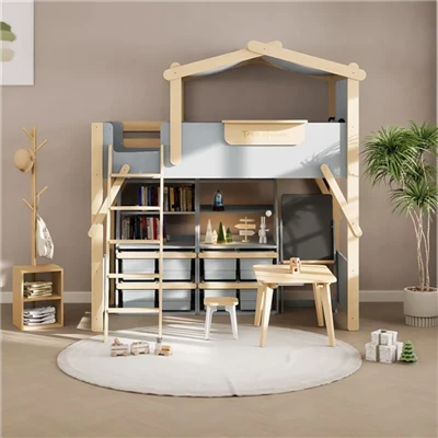 Etagenbett mit Treppe für Kinder