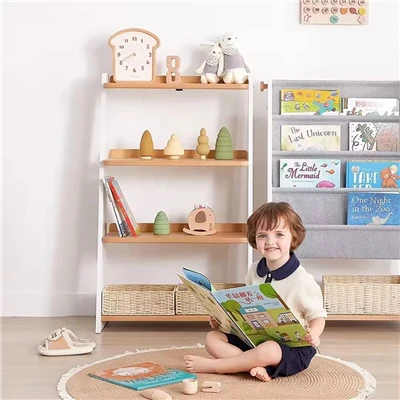 Niedriges Bücherregal für Kinderzimmer