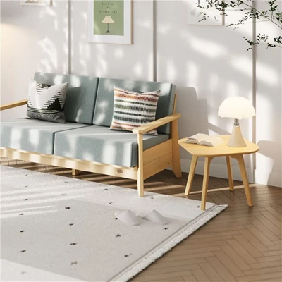 Zweisitzer-Sofa aus Massivholz